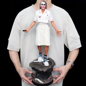 Heath Ledger Inspired Joker Nurse Scene Figure – 54cm Handmade Resin Statue Collectible Gift