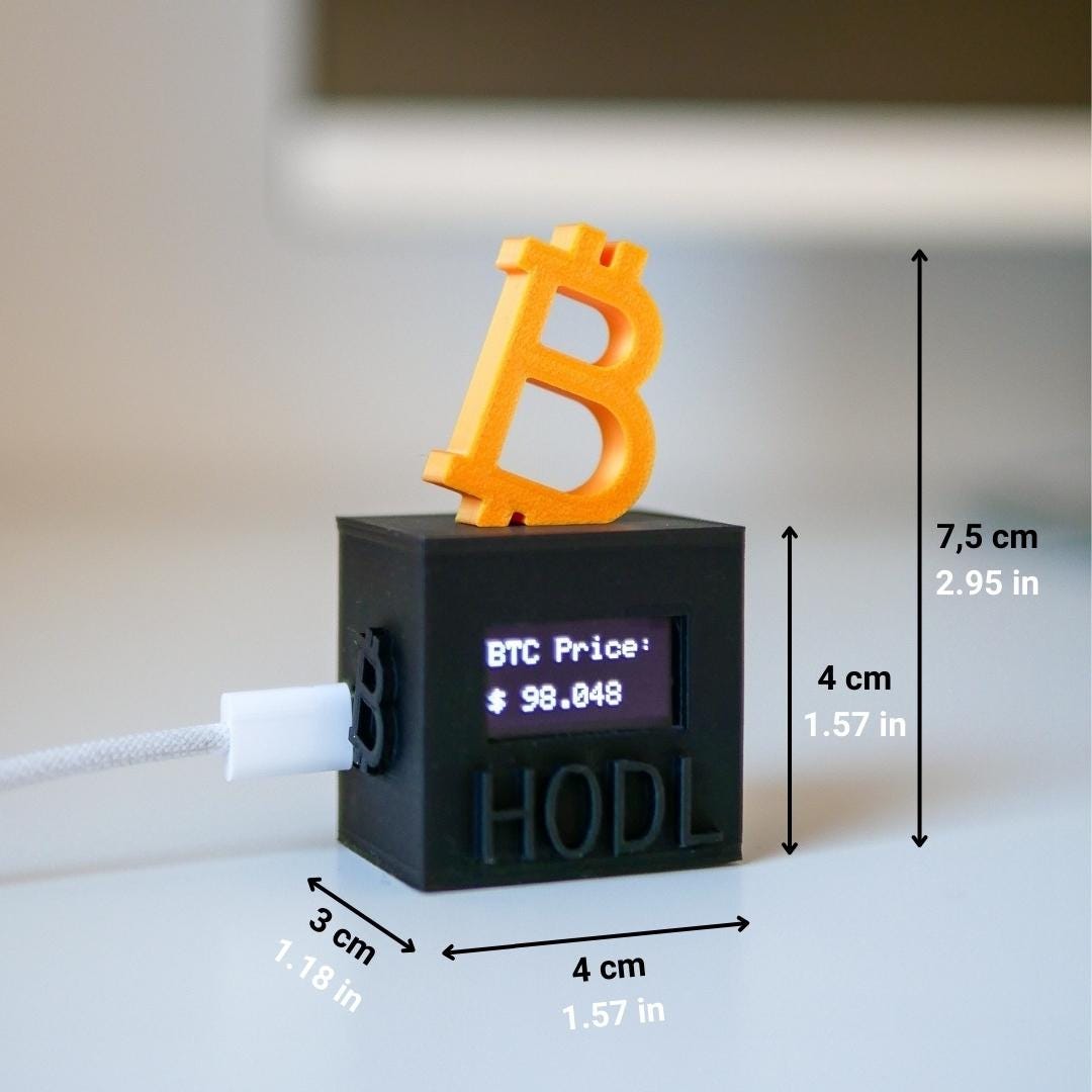 Rastreador de Preço de Bitcoin em Tempo Real: Presente para Investidores em  Criptomoedas - Etsy Portugal