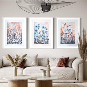 Handgemachte Aquarell Blumen Träume druckbare Kunst - sofortiger digitaler Download