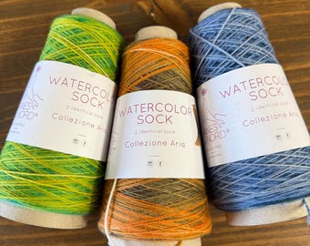 Laines du Nord Watercolor Sockengarn, Garn in Fingering-Stärke