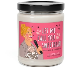 Christine Brown "SWEETHEART" SisterWives Inspired Scented Soy Candle, 9oz Reality Television Funny Valentine Gift Bad Singer