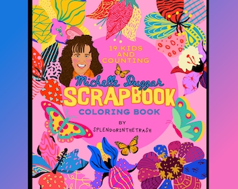 Michelle Duggar's Scrapbook Reality Television Coloring Book "19 Kids and Counting" and "Counting On" Funny Gift