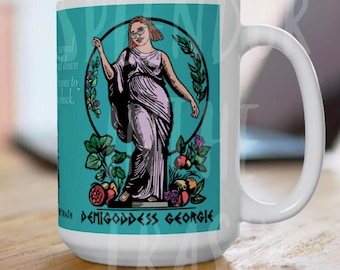 Love on the Spectrum DEMIGODDESS Connor Georgie Funny Ceramic 11 oz & 15 oz Reality Tv Coffee Mug , Friend, Birthday Gift