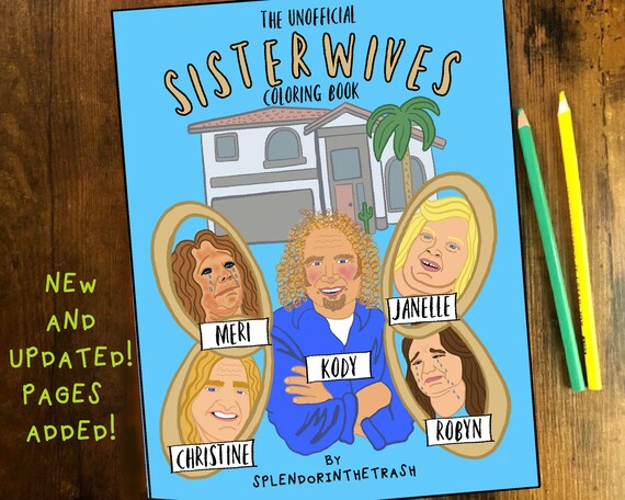 Download Sisterwives Adult Coloring Book Reality Tv Gift Polygamy Las Etsy