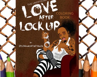 LOVE AFTER LOCKUP Reality Television Coloring Book Adult Humor Prison Dating Quirky Gift