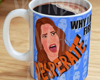 Love on the Spectrum DESPERATE Connor and Mom Funny Ceramic 11 oz & 15 oz Reality Tv Coffee Mug , Gift Single Mom