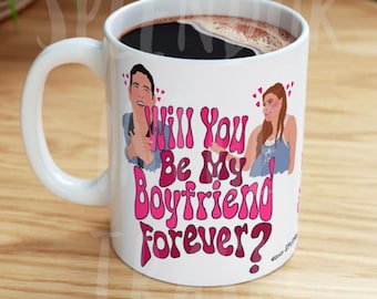 Love on the Spectrum "BOYFRIEND FOREVER" 11oz and 15oz Ceramic Mug, Abby & David Couple Gift, Reality tv Pop Culture Humor, Anniversary