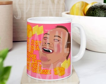 Love on the Spectrum "CHICKEN & CHEESE" Frankie Tanner Roommate Funny Ceramic 15 oz Reality Tv Coffee Mug , Friend, Birthday Gift