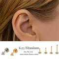 16G/18G/20G Triangle Push Pin Labret/Threadless Flat Back Earring/Tragus Stud/Flat Back Stud/Helix Stud/Cartilage Stud/Nose Stud product logo