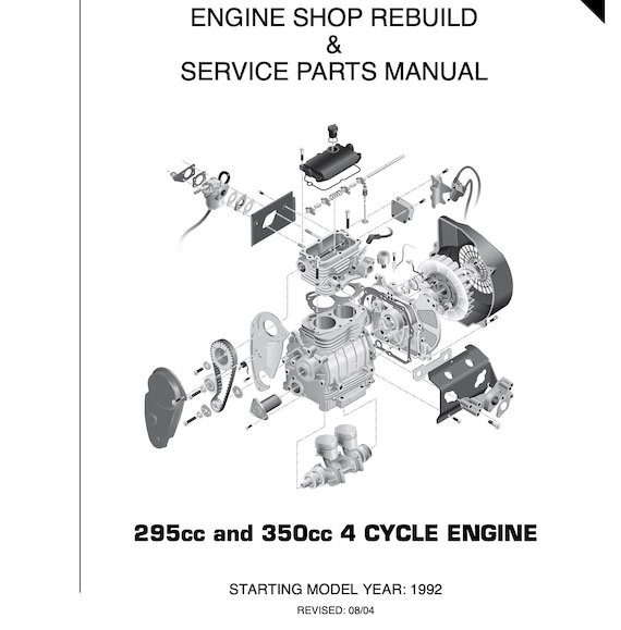 Ezgo Golf Cart 295cc 350cc 1992 - 2007 Engine Repair Service
