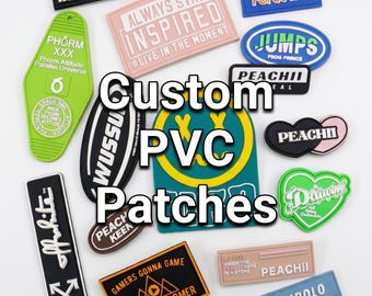 Parche de PVC personalizado con logotipo | Parche de goma 3D | Parche de velcro personalizado | Etiqueta de PVC termoadhesiva | Parche táctico | Logotipo para sombrero, bolso o ropa