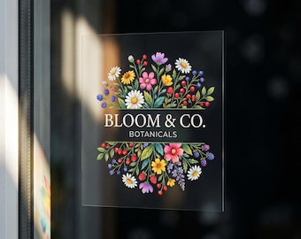 Adhesivos personalizados para ventanas: adhesivos estáticos removibles para escaparates, cristales y promociones.