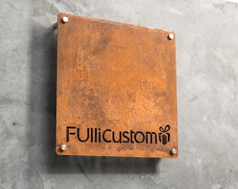 Custom Acrylic Business Sign, Personalized Opening Hours Sign, Office Door Sign, Storefront Logo Sign, Wall Mounted Plaque