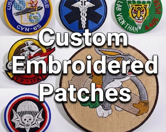 Parche bordado a medida | Parche personalizado | Parche militar, parche táctico, insignia deportiva, parche con logotipo, parche de velcro