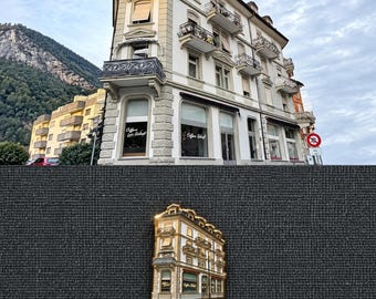 Custom Pin from Your Photo – Personalized Building, Storefront, Landmark, House & Travel Photo Pin, Epoxy or Enamel Badge