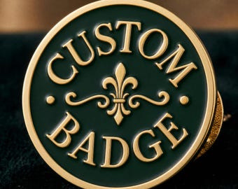 Custom Round Enamel badge | No Minimum Order | Free Design Service
