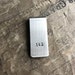 Men's Money Clip Custom Initials Skinny Moneyclip Mens Gift Personalized Mens Gift