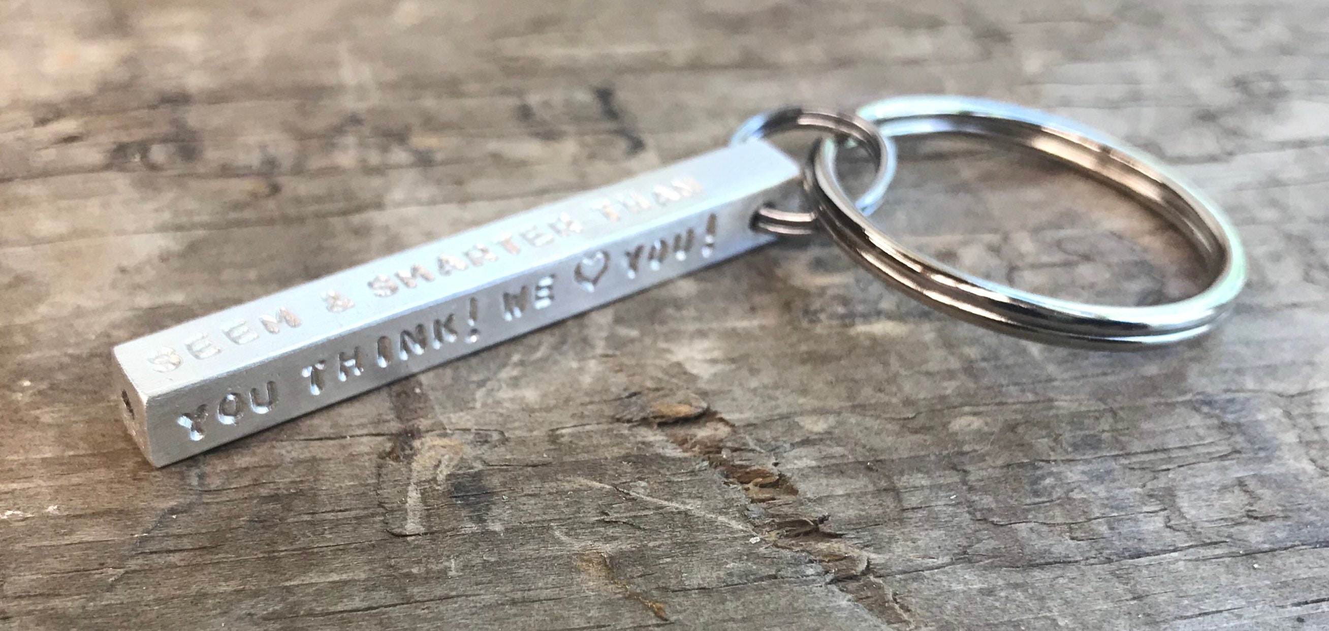 Christmas Luxury Mens Silver Personalized Keychain Sterling Silver