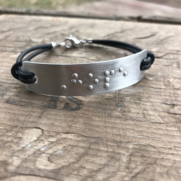 Personalized Braille Bracelet || Personalized Friendship Bracelet Custom Braille Secret Message