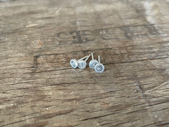 2 pair Mini Silver Stud Earrings Sterling Silver Stud Earrings Sterling Earrings Sterling Silver studs