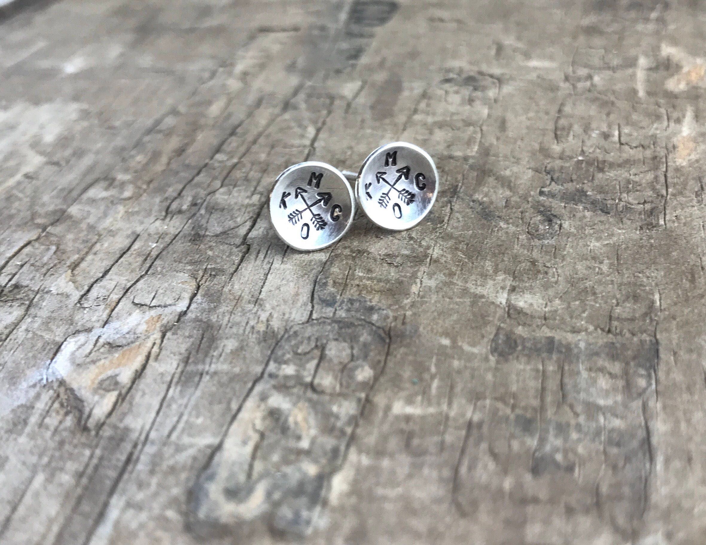 Kansas City earrings KCMO Silver Stud Earrings Sterling SIlver