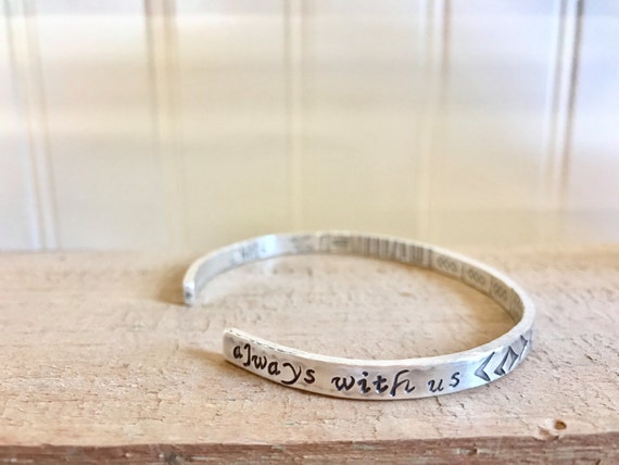 Memorial In Memory Bracelet Personalized sterling silver Memorial bracelet