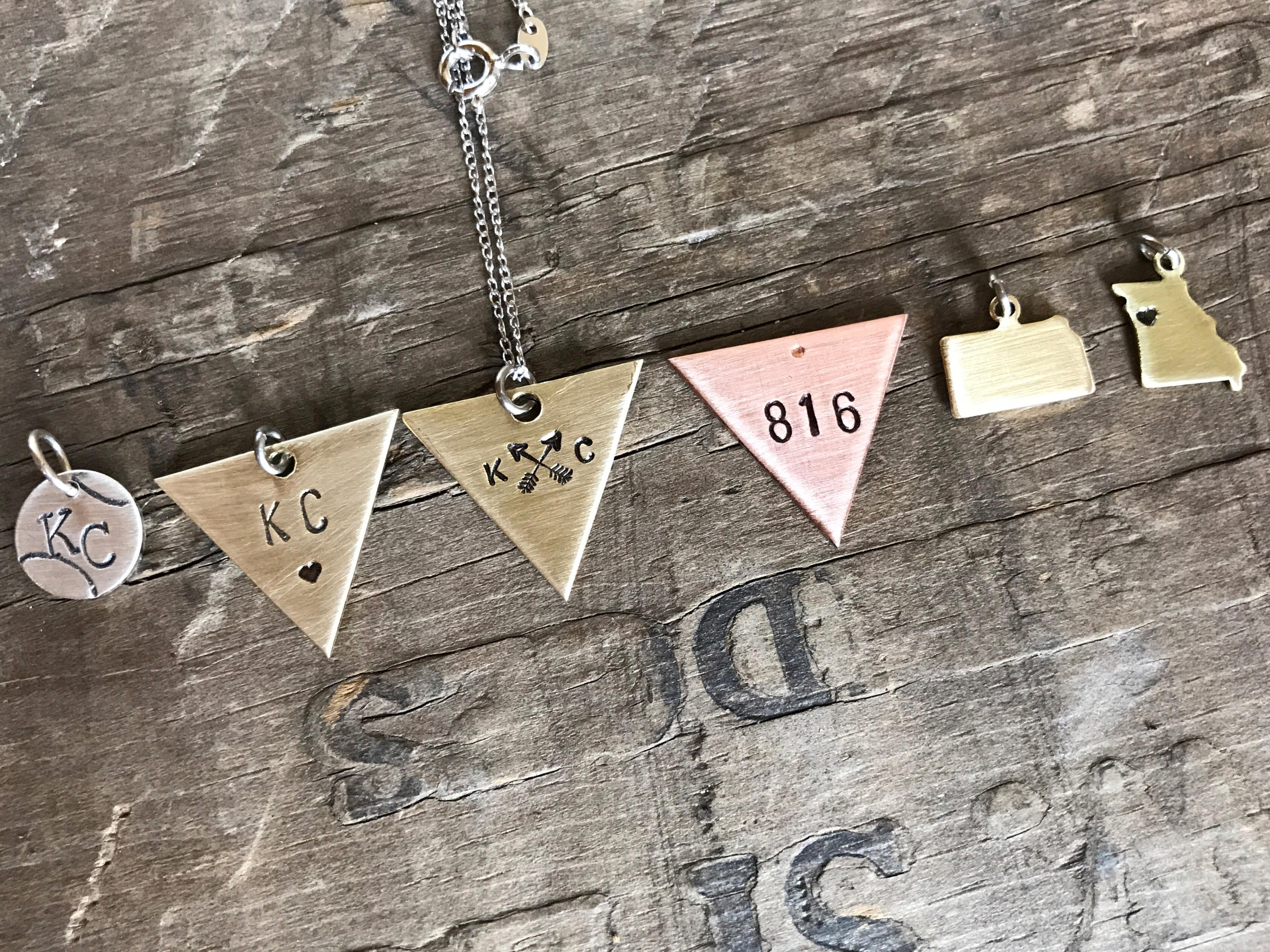 Kansas City Necklaces KC Jewelry 816 913 Missouri & Kansas Etsy