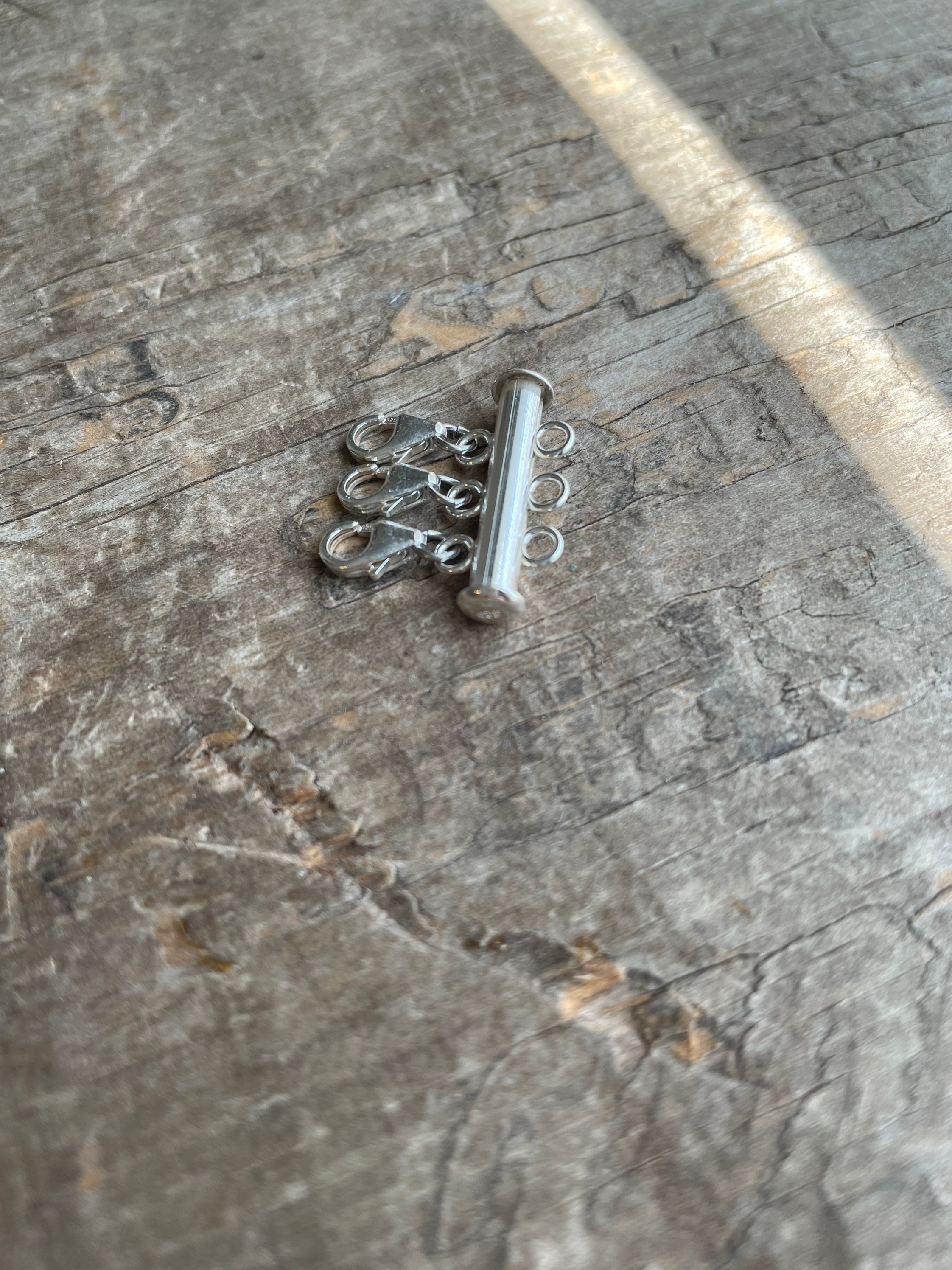 Layered Necklace Separator sterling silver multi strand necklace