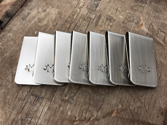 10 Money Clips Groomsmen custom Groomsman Gifts Men's Moneyclips SET of 10 Wedding Groomsmen Gifts for Groomsman Best Man Groom