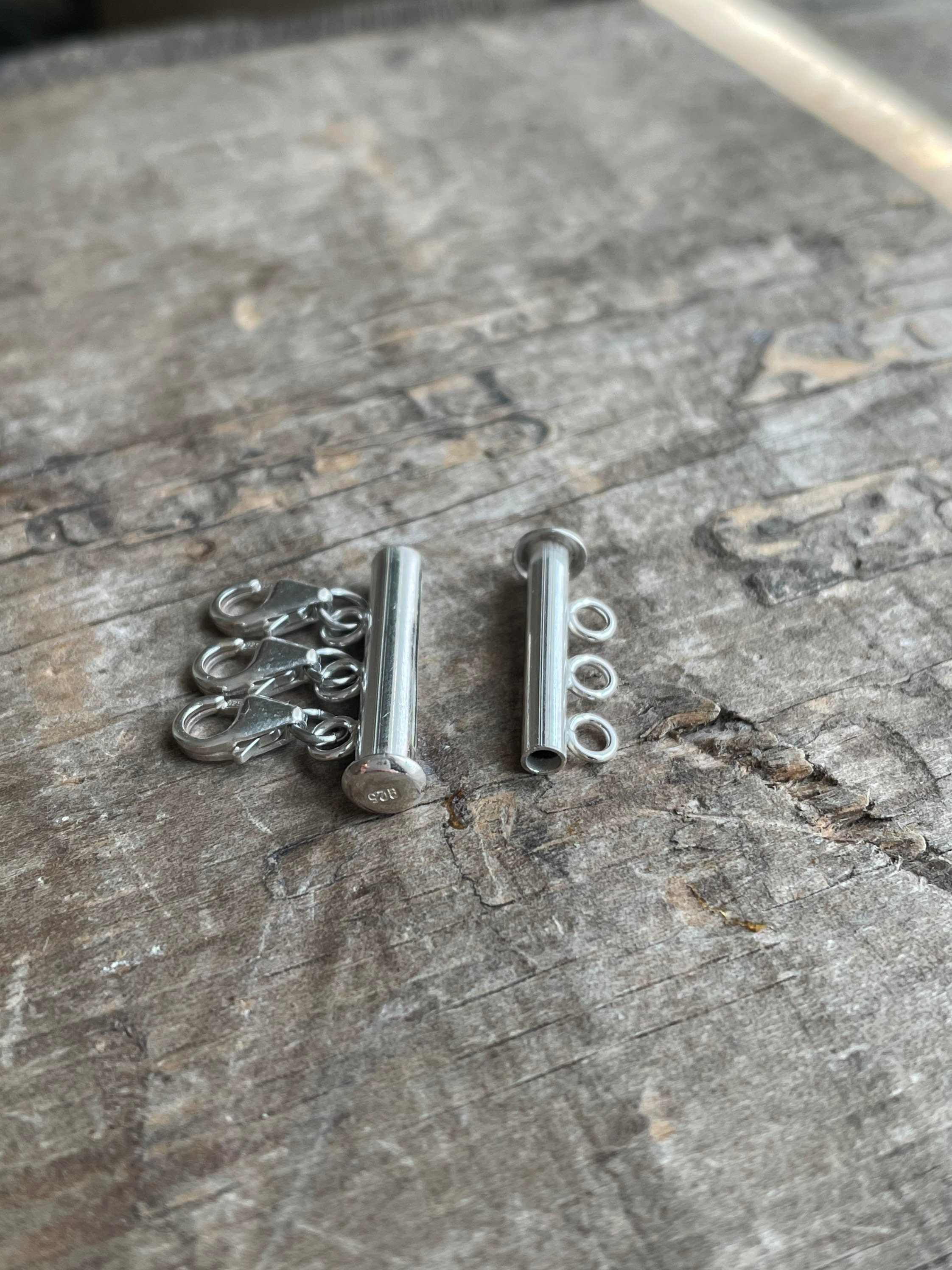 Layered Necklace Separator sterling silver multi strand necklace