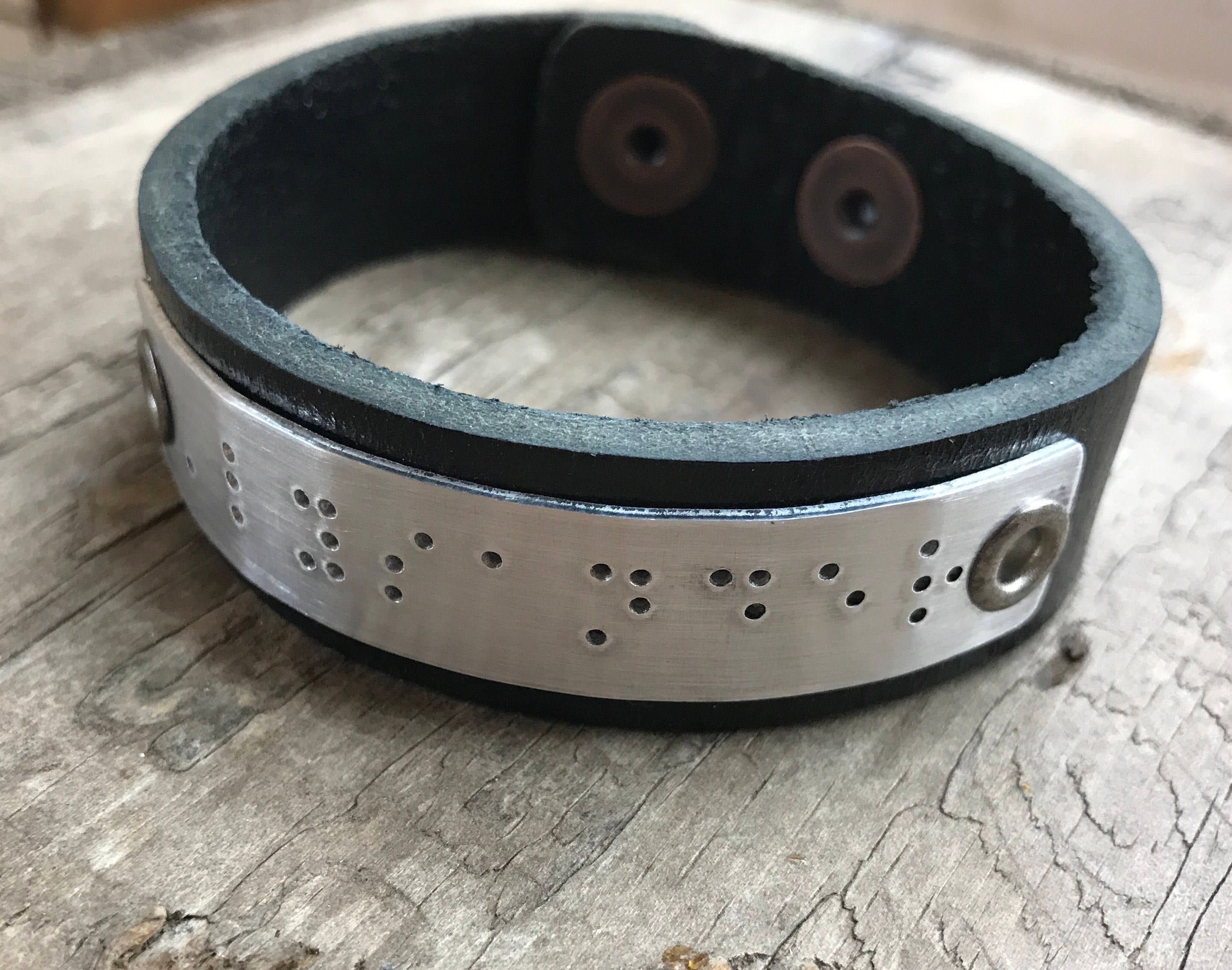 Custom sale braille bracelet