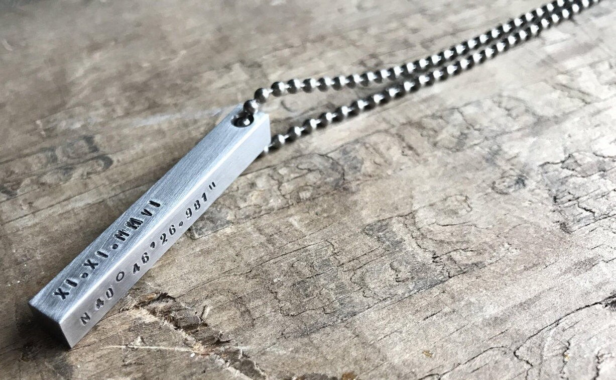 Xmas Boyfriend Gift Personalized Keychain Stainless Steel Bar Keychai…
