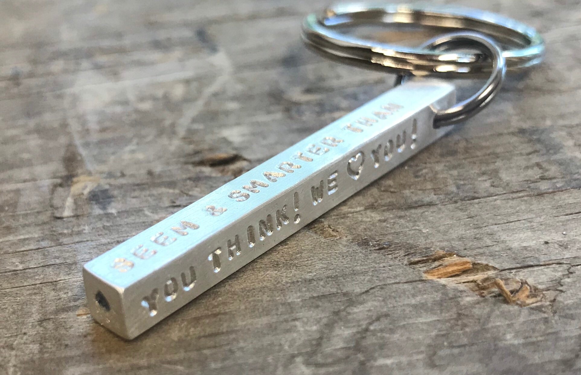 Christmas Luxury Mens Silver Personalized Keychain Sterling Silver