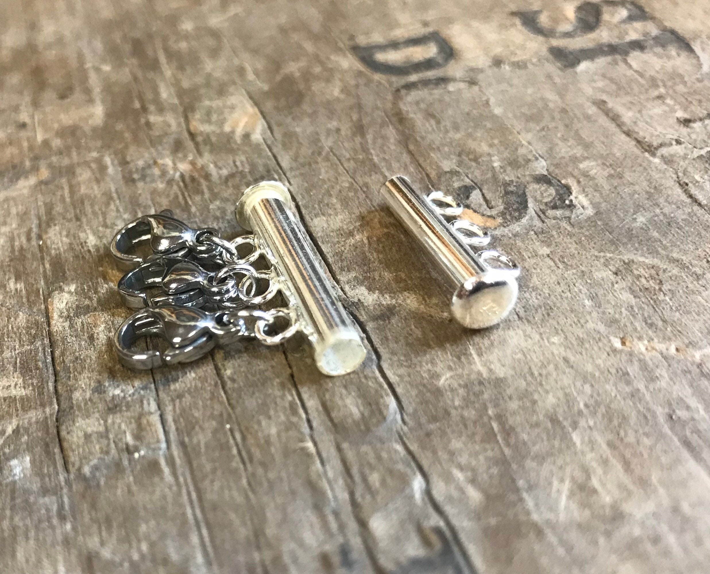 Layered Necklace Separator sterling silver multi strand necklace