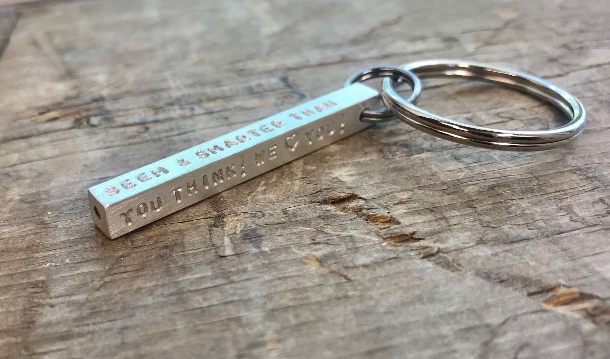 Christmas Luxury Mens Silver Personalized Keychain Sterling Silver