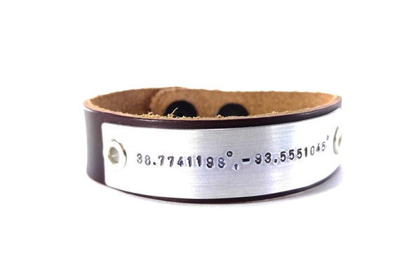 Personalized Unisex Leather Bracelet Custom Bracelet Men's Women's Leather Bracelet Customized