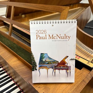 Calendrier 2026 pour pianoforte – Répliques de pianos McNulty, cadeau pour professeur de musique image 2