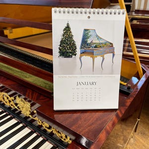 Calendrier 2026 pour pianoforte – Répliques de pianos McNulty, cadeau pour professeur de musique image 3