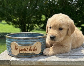Custom Pet Bowl: Handcrafted Pottery, Unique Dog or Cat Lover Gift