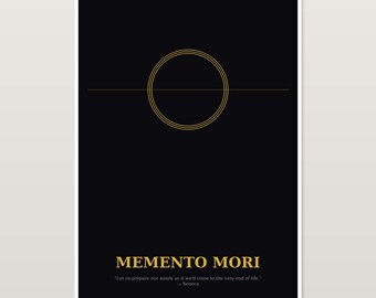 Stoische Philosophie Wandkunst 3er Set | Memento Mori Amor Fati Obstacle Is The Way | Minimalistisches Dekor | Digitaler Download Poster