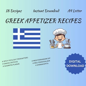 Griechisches Essen | Aperitif Rezepte | Griechische Küche | Digitales Kochbuch | Vorspeisen | Aperitifteller | Vorspeisenteller | Vorspeisenteller