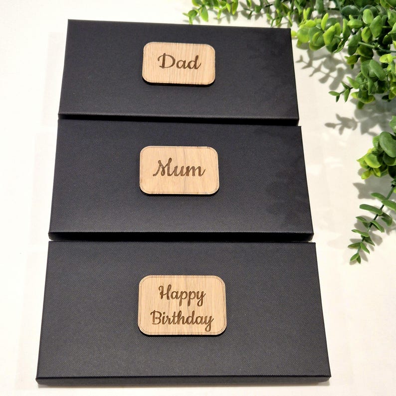 Engraved Wooden Post-It Note Holder | Personalized Teacher, work colleague, Birthday gift image 13