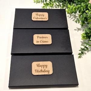 Engraved Wooden Post-It Note Holder | Personalized Teacher, work colleague, Birthday gift image 14