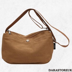 Small Canvas Crossbody Bag | Mini Messenger Phone Pouch | Casual Shoulder Tote for Women | Fashionable Large Capacity |Adjustable Slim Strap