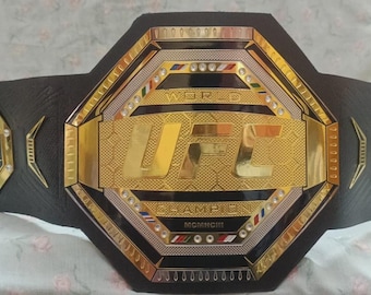 UFC Legacy Championship Replica Title Belt – 2mm Brass, Adult Size, Brand