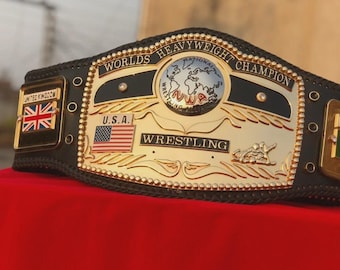NWA Domed Globe World Heavyweight Championship Belt | 5mm Zinc CNC HD
