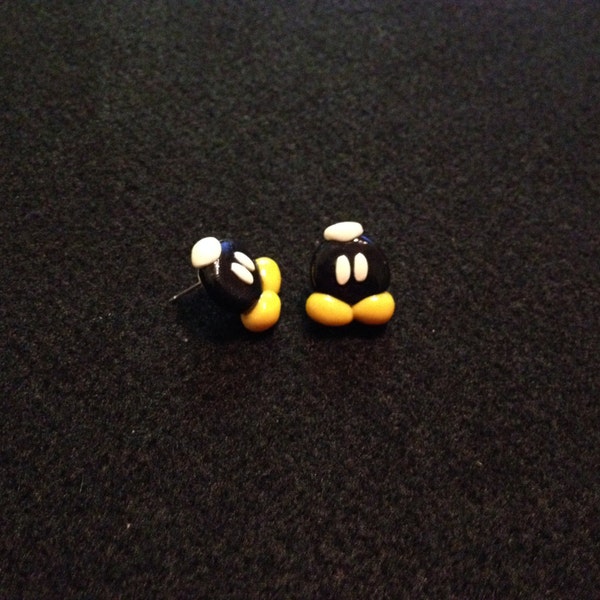 Michelle's Bob-omb Earring Studs (Pair)