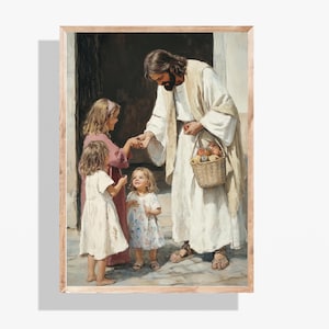 Jesus With Kids Art, Jesus And Children, Jesus Art, Jesus Portrait, Jesus Artwork, Jesus Picture, Jesus Images, Jesus Christ Picture