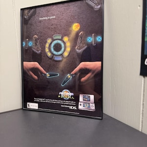 Metroid Prime Pinball (2005) 8*10 vintage Framed poster