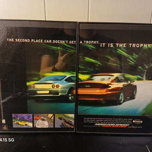 Need for Speed High Stakes (1999) 8.5x11 vintage framed poster